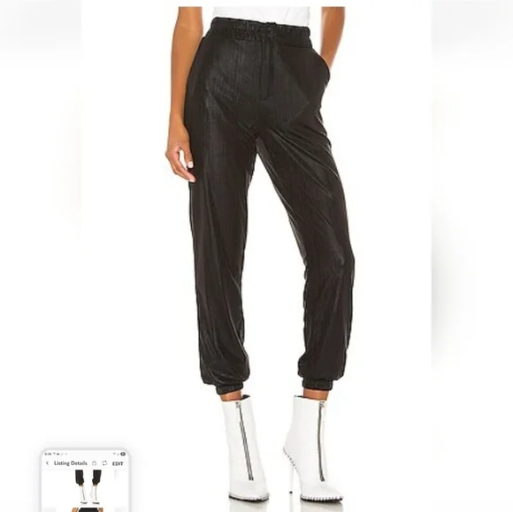 H:ours Revolve Johnny Pants High Waisted Joggers - Picture 2 of 9